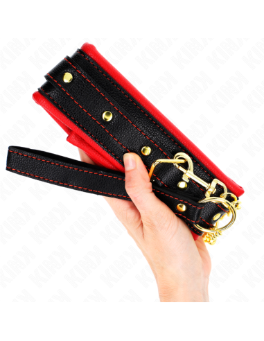 KINK - NECKLACE WITH SPONGE IMITATION LEATHER STRAP MODEL 2 ADJUSTABLE 37-54 CM X 3 CM