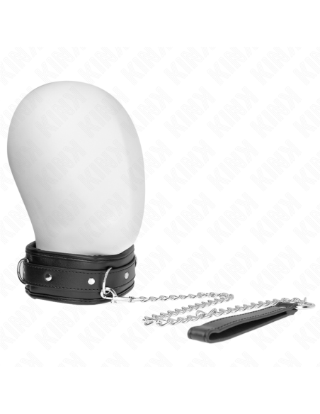 KINK - NECKLACE WITH SPONGE IMITATION LEATHER STRAP MODEL 3 ADJUSTABLE 37-54 CM X 3 CM