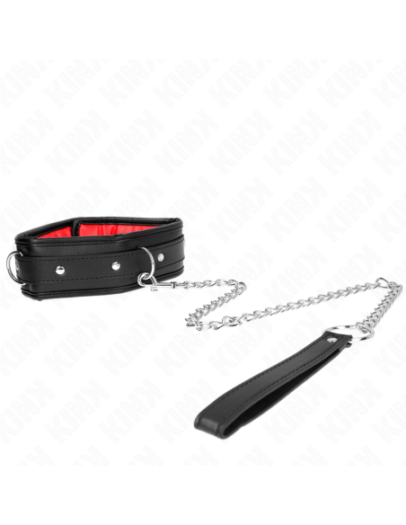 KINK - NECKLACE WITH SPONGE IMITATION LEATHER STRAP MODEL 3 ADJUSTABLE 37-54 CM X 3 CM