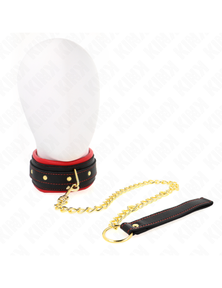 KINK - COLLAR WITH PLAIN FABRIC LEASH ADJUSTABLE 33-48 CM X 5.7 CM