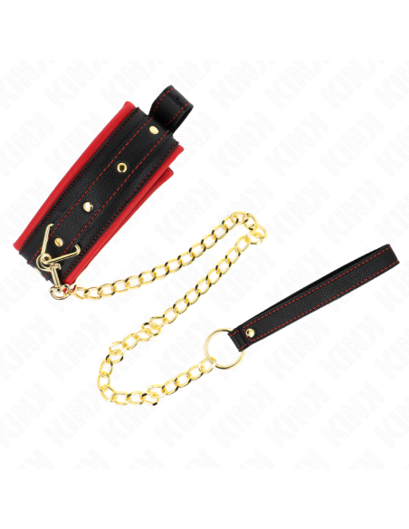 KINK - COLLAR WITH PLAIN FABRIC LEASH ADJUSTABLE 33-48 CM X 5.7 CM