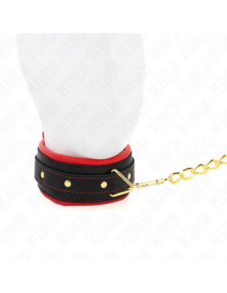 KINK - COLLAR WITH PLAIN FABRIC LEASH ADJUSTABLE 33-48 CM X 5.7 CM