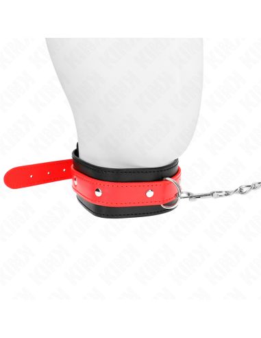 KINK - NECKLACE WITH RED STRAP 65 CM AJUSTABLE 36-43 CM X 5 CM