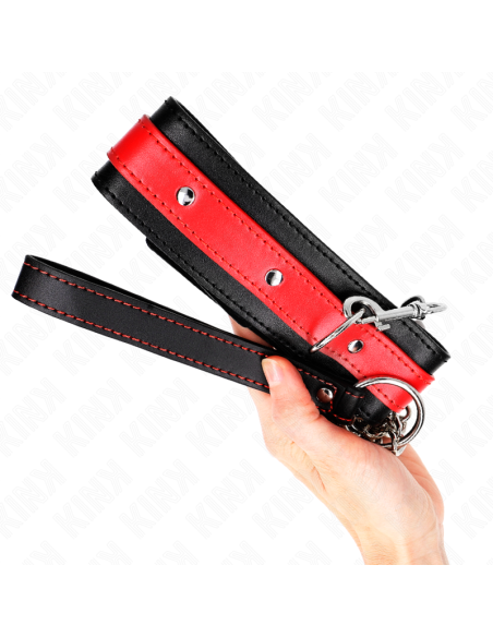 KINK - NECKLACE WITH RED STRAP 65 CM AJUSTABLE 36-43 CM X 5 CM