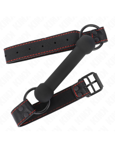 KINK - KAULINIS KAMŠTELIS SU ODINIU DIRŽELIU, JUODAS, REGULIUOJAMAS 41-57 CM