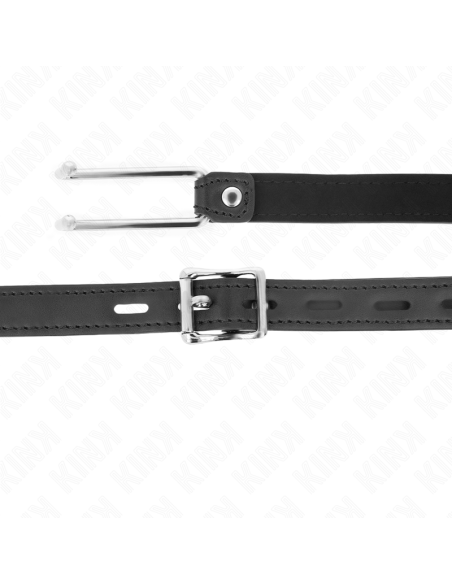 KINK - METAL HOOK GAG 11.5 CM WITH LEATHERETTE STRAP ADJUSTABLE 39-58 CM X 2 CM