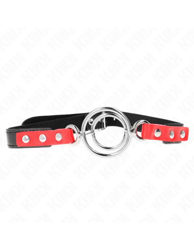 KINK - GAG WITH MULTIPLE O-RINGS 4 - 4.8 CM RED 38 X 56 CM