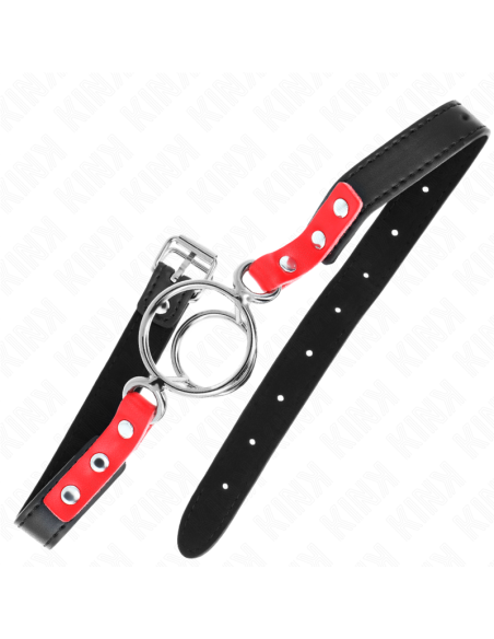 KINK - GAG WITH MULTIPLE O-RINGS 4 - 4.8 CM RED 38 X 56 CM