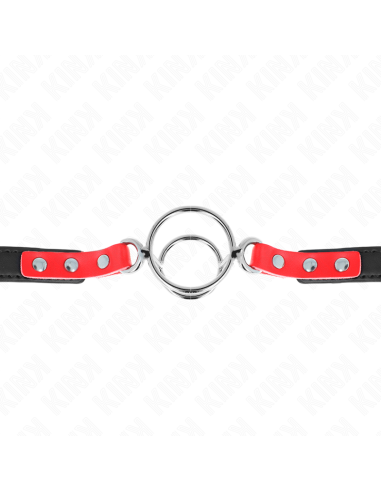 KINK - GAG WITH MULTIPLE O-RINGS 4 - 4.8 CM RED 38 X 56 CM