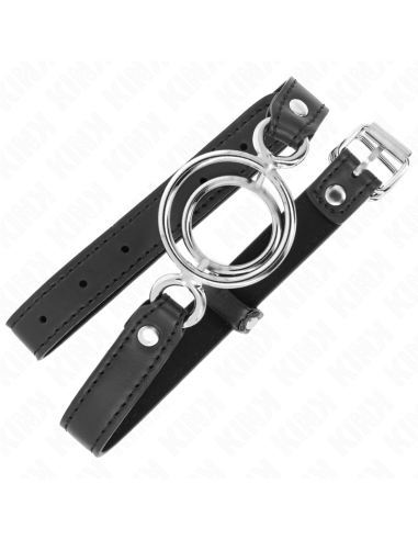 KINK - GAG WITH MULTIPLE O-RINGS 5 CM BLACK 63 X 2.5 CM