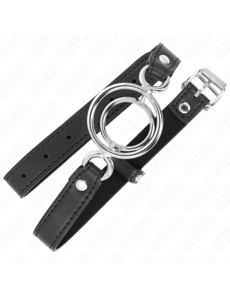 KINK - GAG WITH MULTIPLE O-RINGS 5 CM BLACK 63 X 2.5 CM