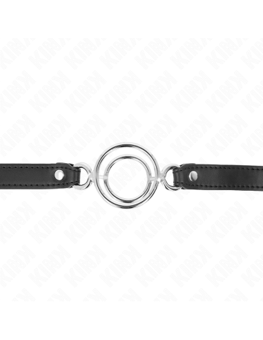 KINK - GAG WITH MULTIPLE O-RINGS 5 CM BLACK 63 X 2.5 CM
