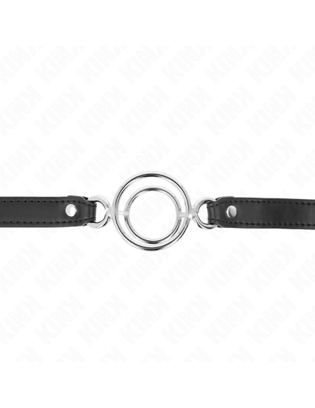 KINK - GAG WITH MULTIPLE O-RINGS 5 CM BLACK 63 X 2.5 CM