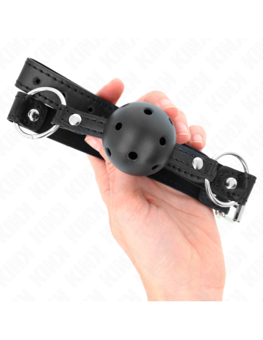 KINK - HOLLOW HARD BLACK BALL 4.5 CM GAG MODEL 1 63.5 X 2 CM
