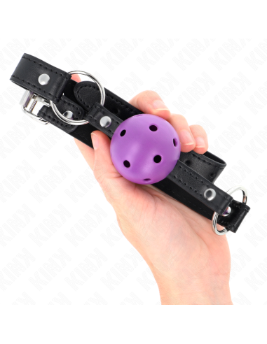 KINK - HOLLOW HARD PURPLE BALL 4.5 CM GAG 63.5 X 2 CM
