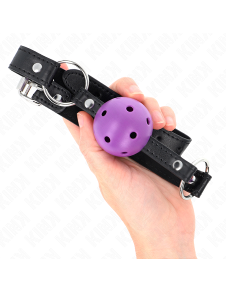 KINK - HOLLOW HARD PURPLE BALL 4.5 CM GAG 63.5 X 2 CM
