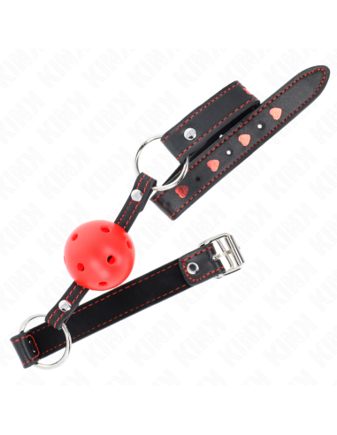 KINK - HOLLOW HARD RED BALL GAG MODEL 2 65 x 2.5 CM