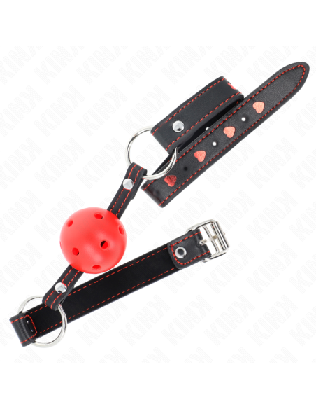 KINK - HOLLOW HARD RED BALL GAG MODEL 2 65 x 2.5 CM