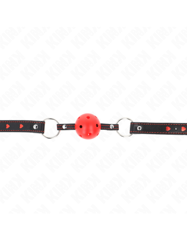 KINK - HOLLOW HARD RED BALL GAG MODEL 2 65 x 2.5 CM