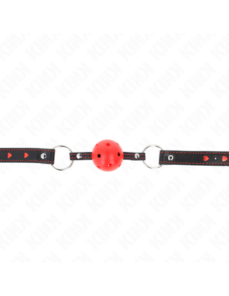 KINK - HOLLOW HARD RED BALL GAG MODEL 2 65 x 2.5 CM
