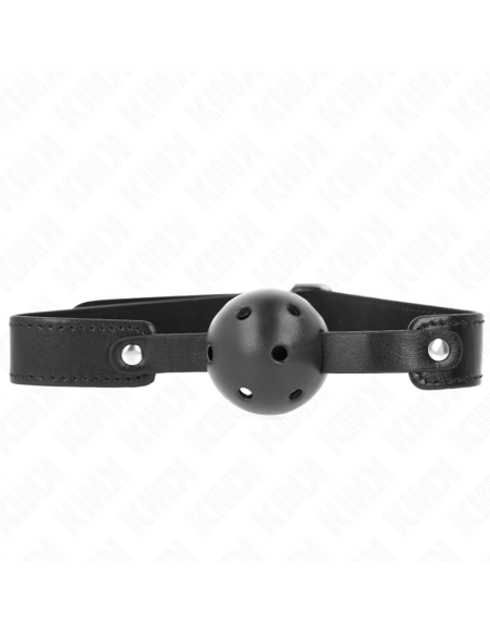 KINK - BLACK BREATHABLE BALL 4.5 CM GAG 65 x 2.5 CM