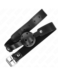 KINK - BLACK BREATHABLE BALL 4.5 CM GAG 65 x 2.5 CM 2