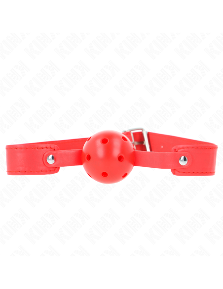 KINK - RED BREATHABLE BALL 4.5 CM GAG 65 x 2.5 CM