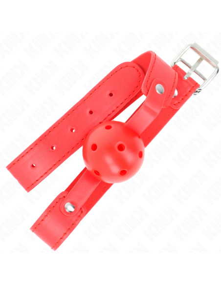 KINK - RED BREATHABLE BALL 4.5 CM GAG 65 x 2.5 CM