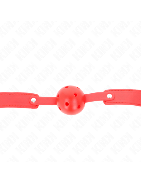 KINK - RED BREATHABLE BALL 4.5 CM GAG 65 x 2.5 CM