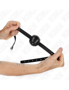 KINK - SIMPLICITY BLACK BREATHABLE BALL 4.5 CM GAG 62 x 1.5 CM