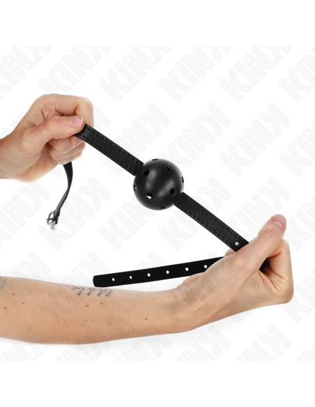 KINK - SIMPLICITY BLACK BREATHABLE BALL 4.5 CM GAG 62 x 1.5 CM