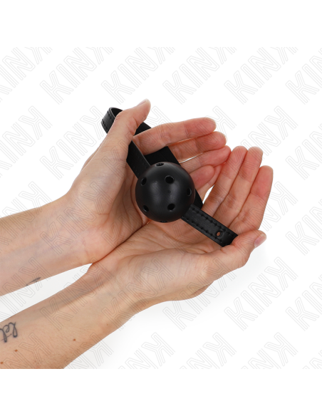 KINK - SIMPLICITY BLACK BREATHABLE BALL 4.5 CM GAG 62 x 1.5 CM