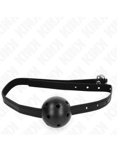KINK - SIMPLICITY BLACK BREATHABLE BALL 4.5 CM GAG 62 x 1.5 CM