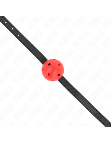 KINK - SIMPLICITY RED BREATHABLE 4.5 CM BALL GAG 62 x 1.5 CM