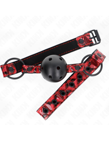 KINK - DIAMOND PATTERN BALL 4.5 CM GAG MODEL 2 64.5 CM ADJUSTABLE 42-60 CM
