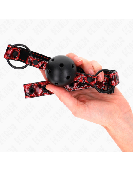 KINK - DIAMOND PATTERN BALL 4.5 CM GAG MODEL 2 64.5 CM ADJUSTABLE 42-60 CM