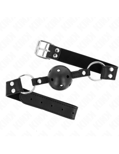 KINK - KVĖPUOJANTIS KAMUOLYS 4 CM KAMŠTELIS SU DVIGUBA KNIEDĖMIS, 1 MODELIS, JUODAS, 62,5 x 2,5 CM, REGULIUOJAMAS 42-58 CM