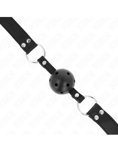 KINK - KVĖPUOJANTIS KAMUOLYS 4 CM KAMŠTELIS SU DVIGUBA KNIEDĖMIS, 1 MODELIS, JUODAS, 62,5 x 2,5 CM, REGULIUOJAMAS 42-58 CM