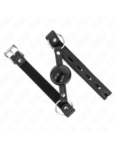 KINK - TPE BALL 4 CM GAG WITH BLACK LOCK 60 x 2 CM