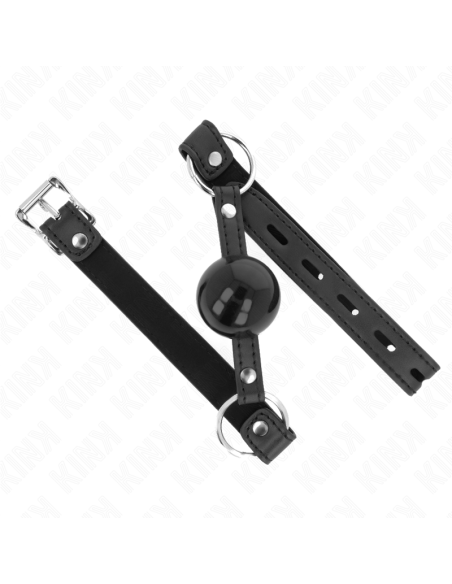 KINK - TPE BALL 4 CM GAG WITH BLACK LOCK 60 x 2 CM