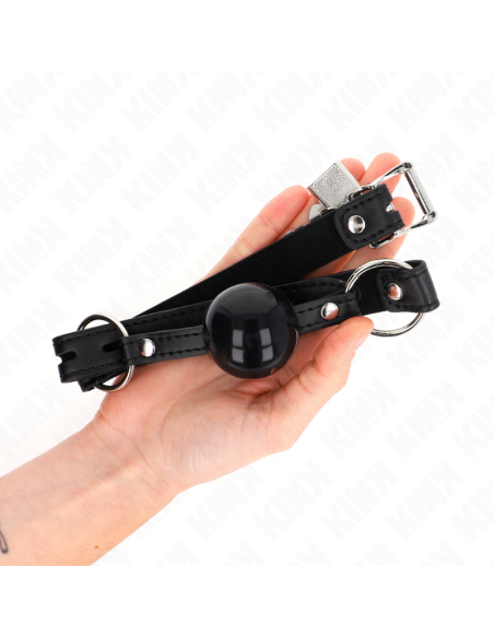 KINK - TPE BALL 4 CM GAG WITH BLACK LOCK 60 x 2 CM