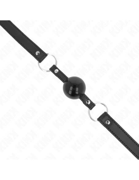 KINK - TPE BALL 4 CM GAG WITH BLACK LOCK 60 x 2 CM