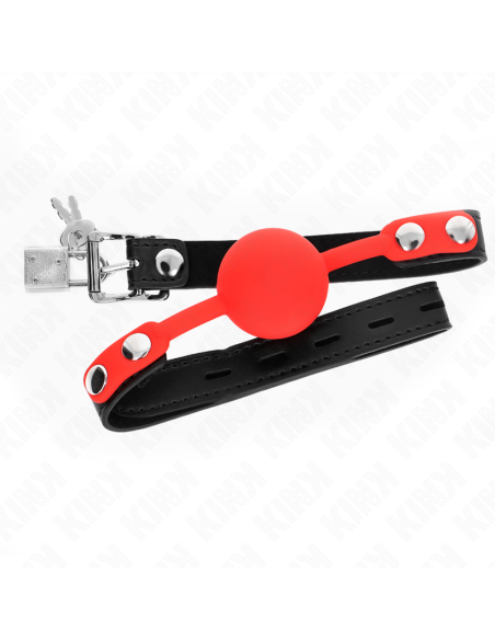 KINK - SILICONE BALL 4 CM GAG WITH LOCK 60 x 2 CM