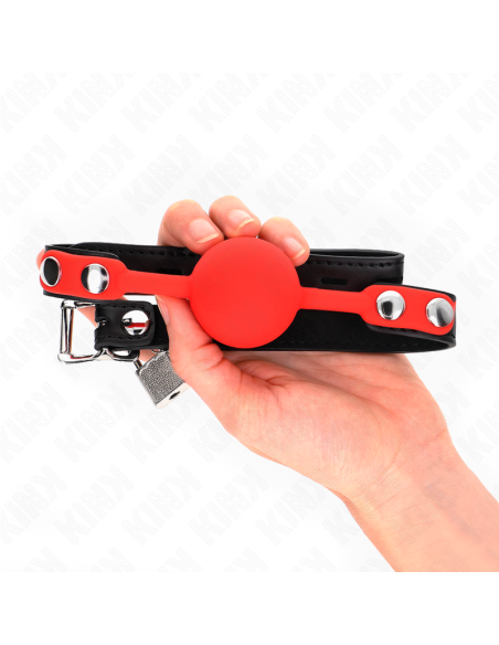 KINK - SILICONE BALL 4 CM GAG WITH LOCK 60 x 2 CM