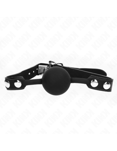 KINK - MODEL 1 SILICONE BALL 4 CM GAG WITH LOCK 60 x 2 CM
