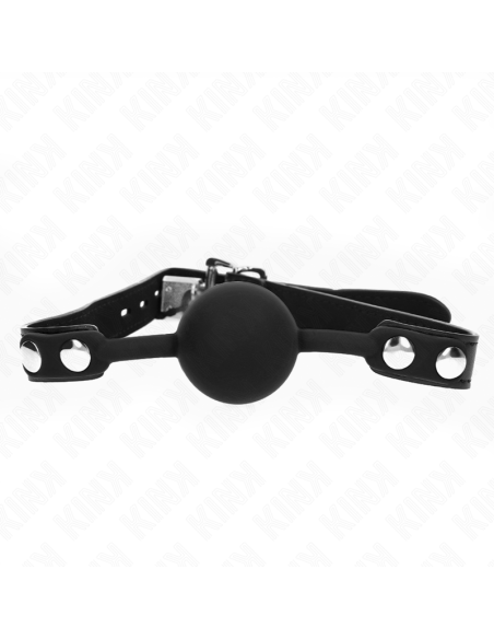 KINK - MODEL 1 SILICONE BALL 4 CM GAG WITH LOCK 60 x 2 CM