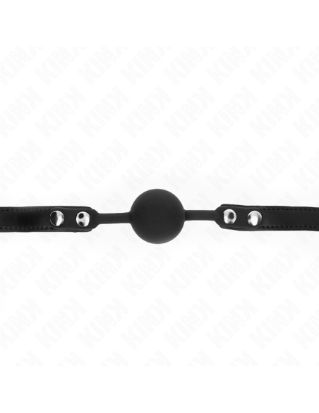 KINK - MODEL 1 SILICONE BALL 4 CM GAG WITH LOCK 60 x 2 CM