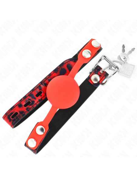 KINK - MODEL 2 SILICONE BALL 4 CM GAG WITH LOCK 60 x 2 CM