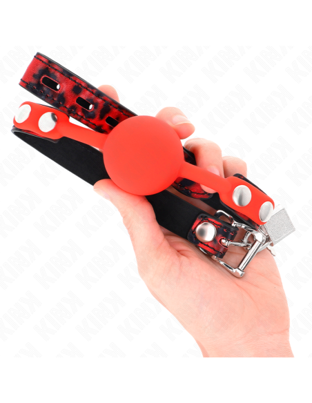 KINK - MODEL 2 SILICONE BALL 4 CM GAG WITH LOCK 60 x 2 CM