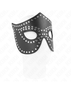 KINK - LEATHERETTE MASK WITH RIVETS MODEL 2 30 x 12 CM
